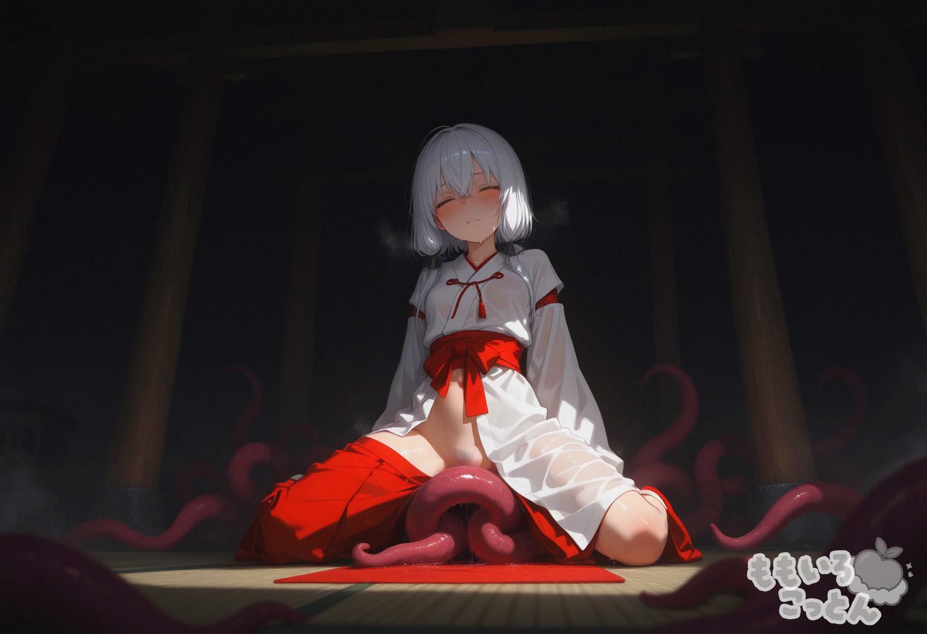 緋の神域 -奉納の儀式-|ももいろこっとん サンプル画像 2