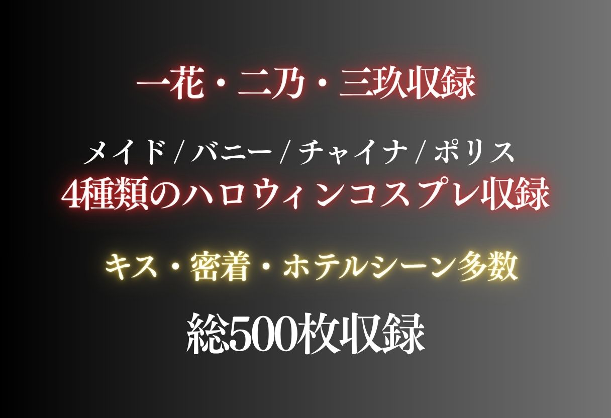 中野三姉妹 コスプレ発情ハーレム 〜4種類のコスプレで始まる淫らな夜〜｜たからのほうこ サンプル画像 10
