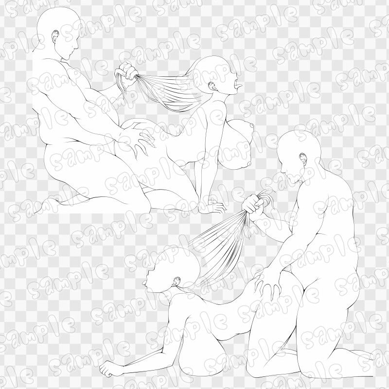 線画素材集［手］111｜ART111 サンプル画像 2