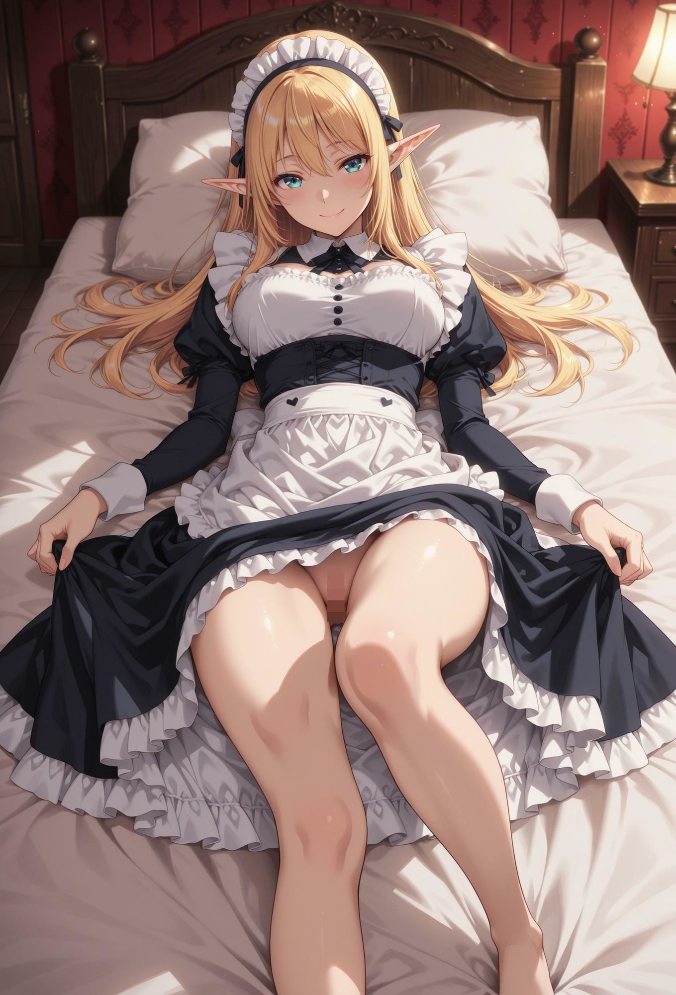 エルフのメイドさんの誘惑4｜えるふーさん サンプル画像 2