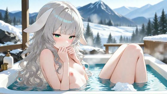 ケモたちと一緒に銭湯｜寝るベロス
