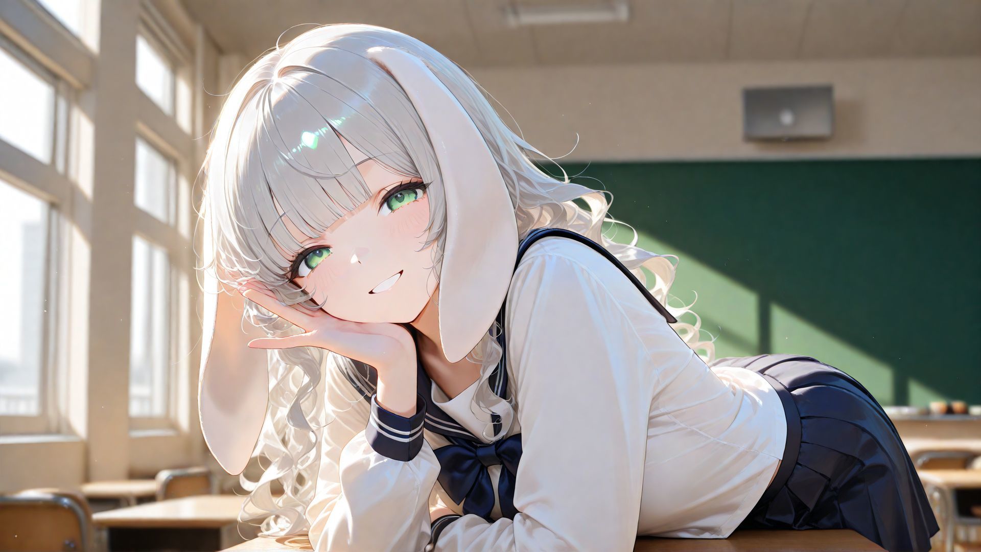 教室脱衣|けもベロス サンプル画像 2
