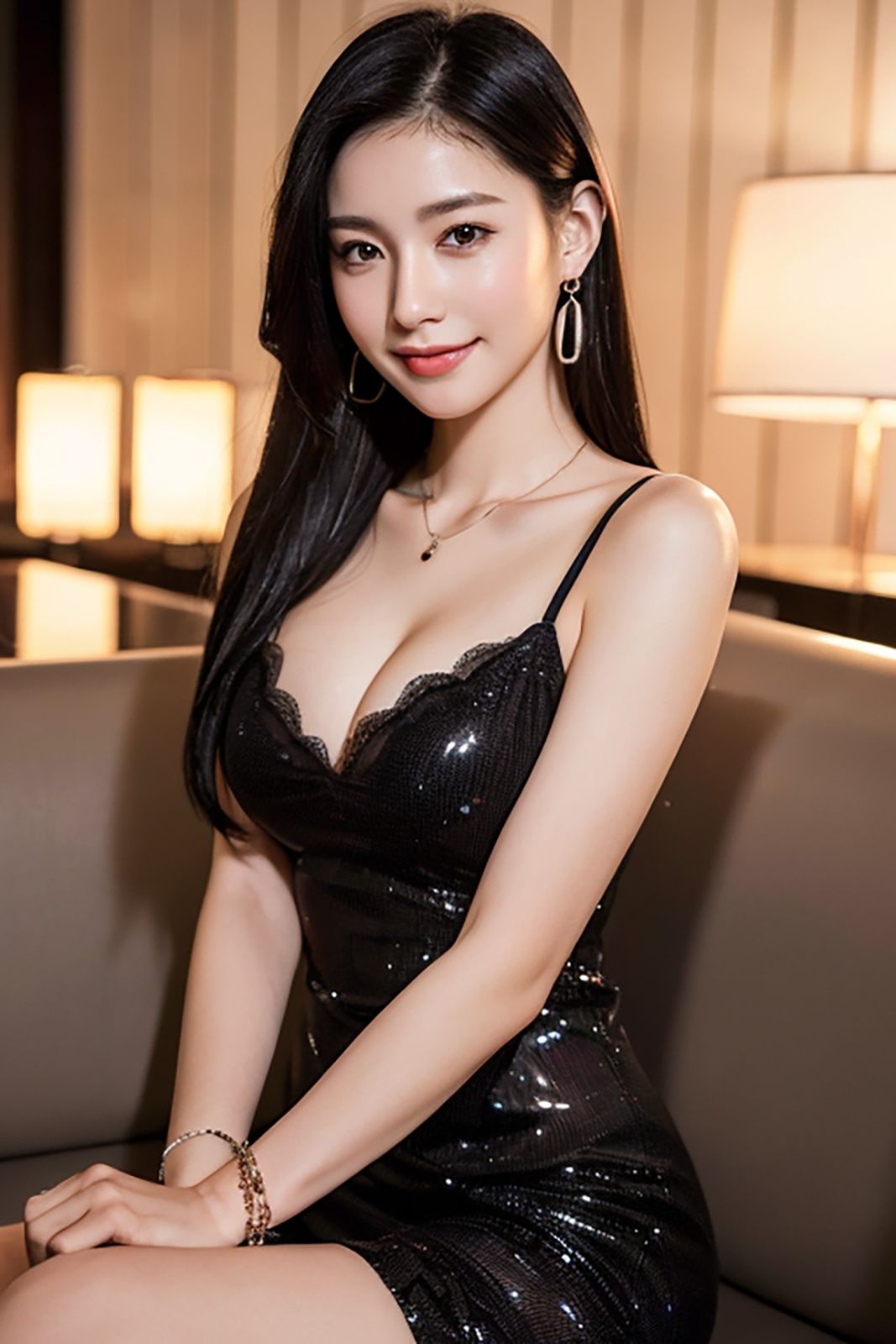 AI Night Lounge Beauty 7｜DAI Graphics サンプル画像 2