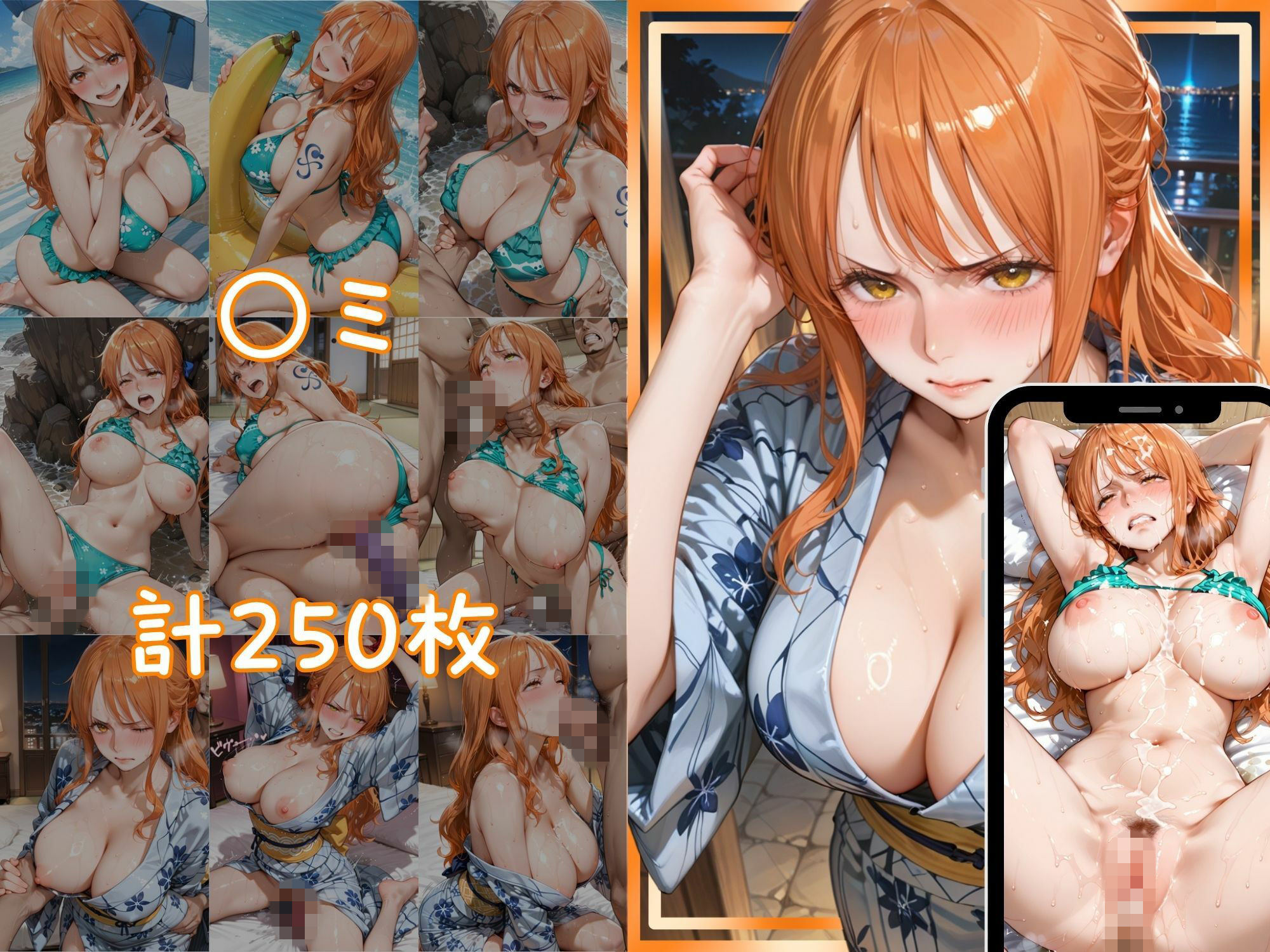 メス堕ちヒロイン  〜 ハン●ック＆●ミ 夏の海編 〜｜つばさぷらす サンプル画像 5