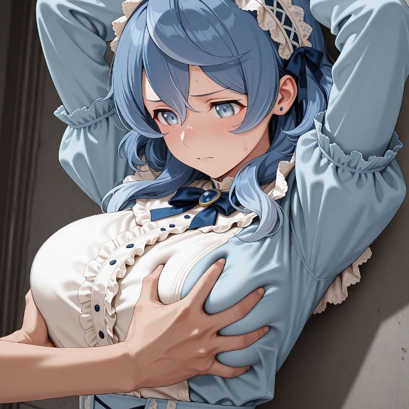 水色ゆるふわフリル縛り|パスカブ サンプル画像 2