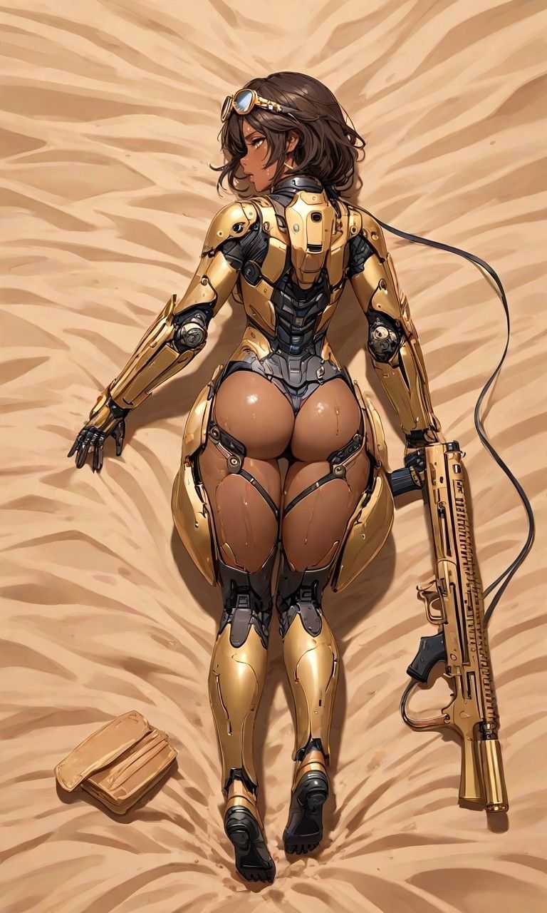 褐色エロ画像砂漠傭兵と奇形銃｜ニャホニャホ玉九郎 サンプル画像 3