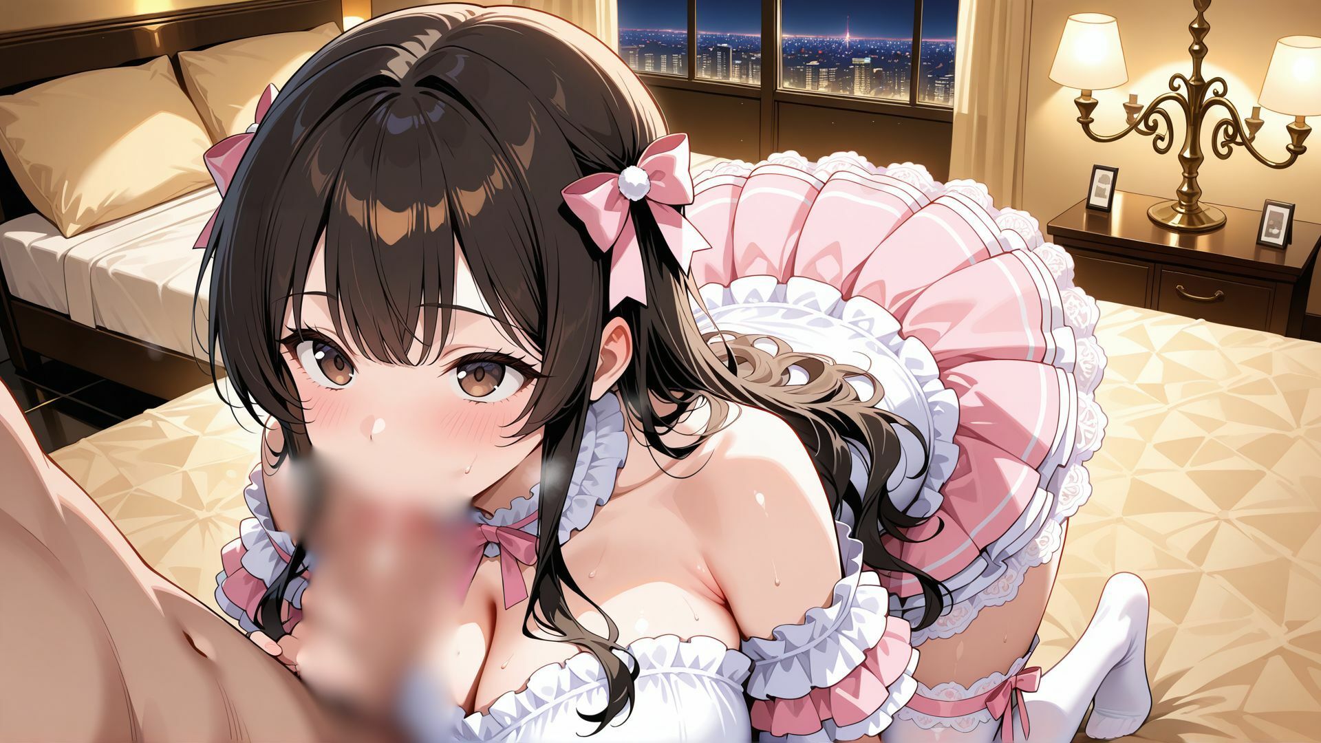 巨乳グラビア姉妹の枕営業 〜プロデューサーの太い肉棒に喘ぐ姉妹〜｜ぱこぱこ部屋 サンプル画像 5