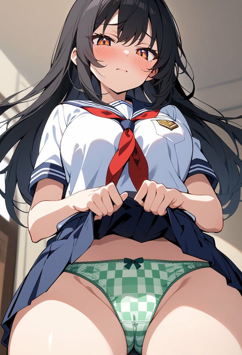 セーラー服でスカートたくし上げパンチラ200枚｜こもれびリリック サンプル画像 8
