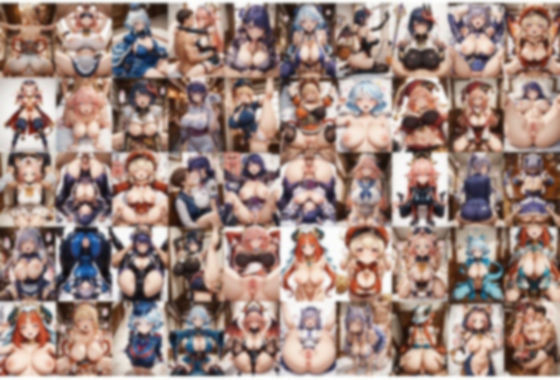 アニゲマンガのあの子とエッチ！【原○風】コスプレ元素を操る乙女たち編4｜アニゲAI