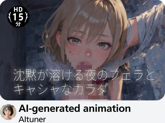 【15分HD】沈黙が溶ける夜のフェラとキャシャなカラダ|AItuner
