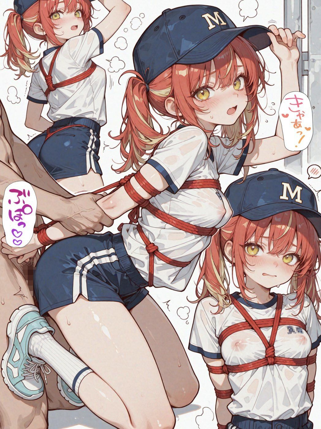 汗だくボディはハメ放題の生オナホ!性欲盛んなスポーツ女子を緊縛種付け!!|まんま亭 サンプル画像 4