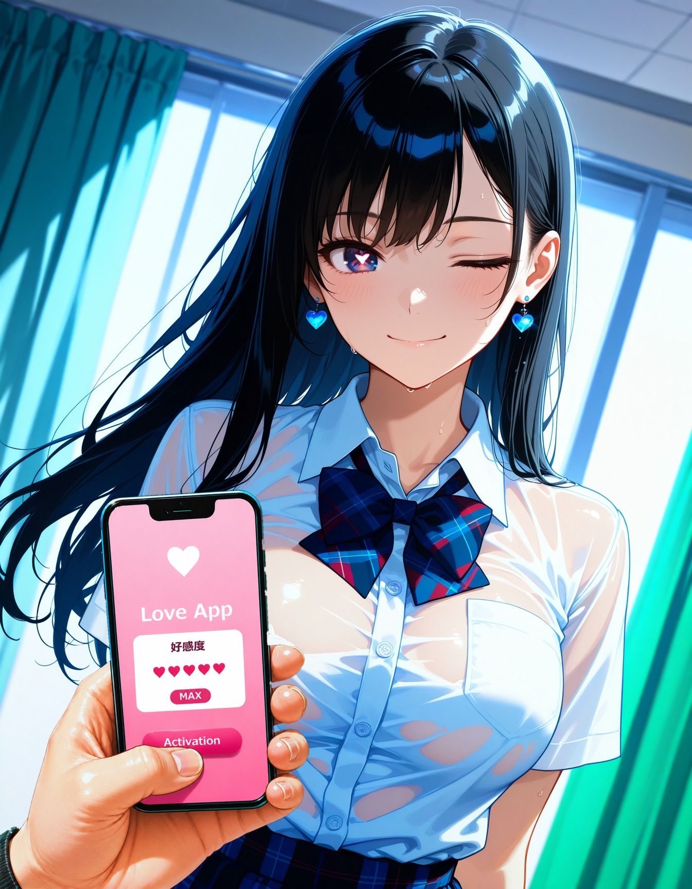 惚れアプリで孕ませ調教 Vol.1 学園編｜からくり研究所 サンプル画像 2