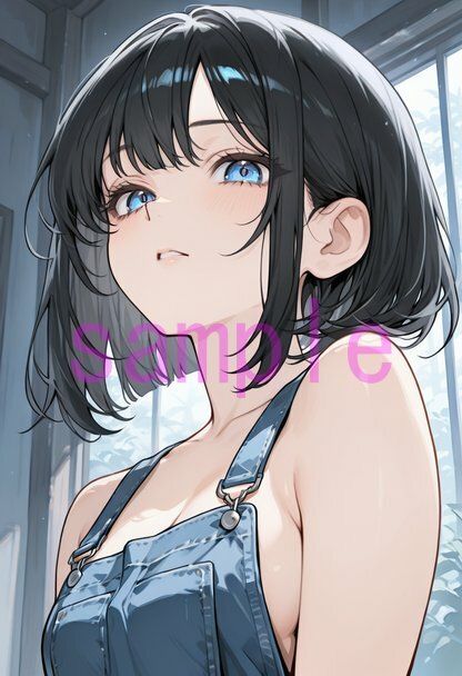 裸オーバーオールの女の子に見下していただく画像集｜絶倫影法師2次 サンプル画像 2