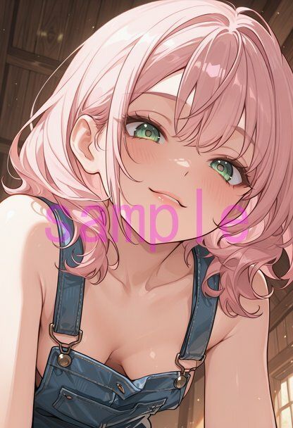 裸オーバーオールの女の子に見下していただく画像集｜絶倫影法師2次 サンプル画像 3