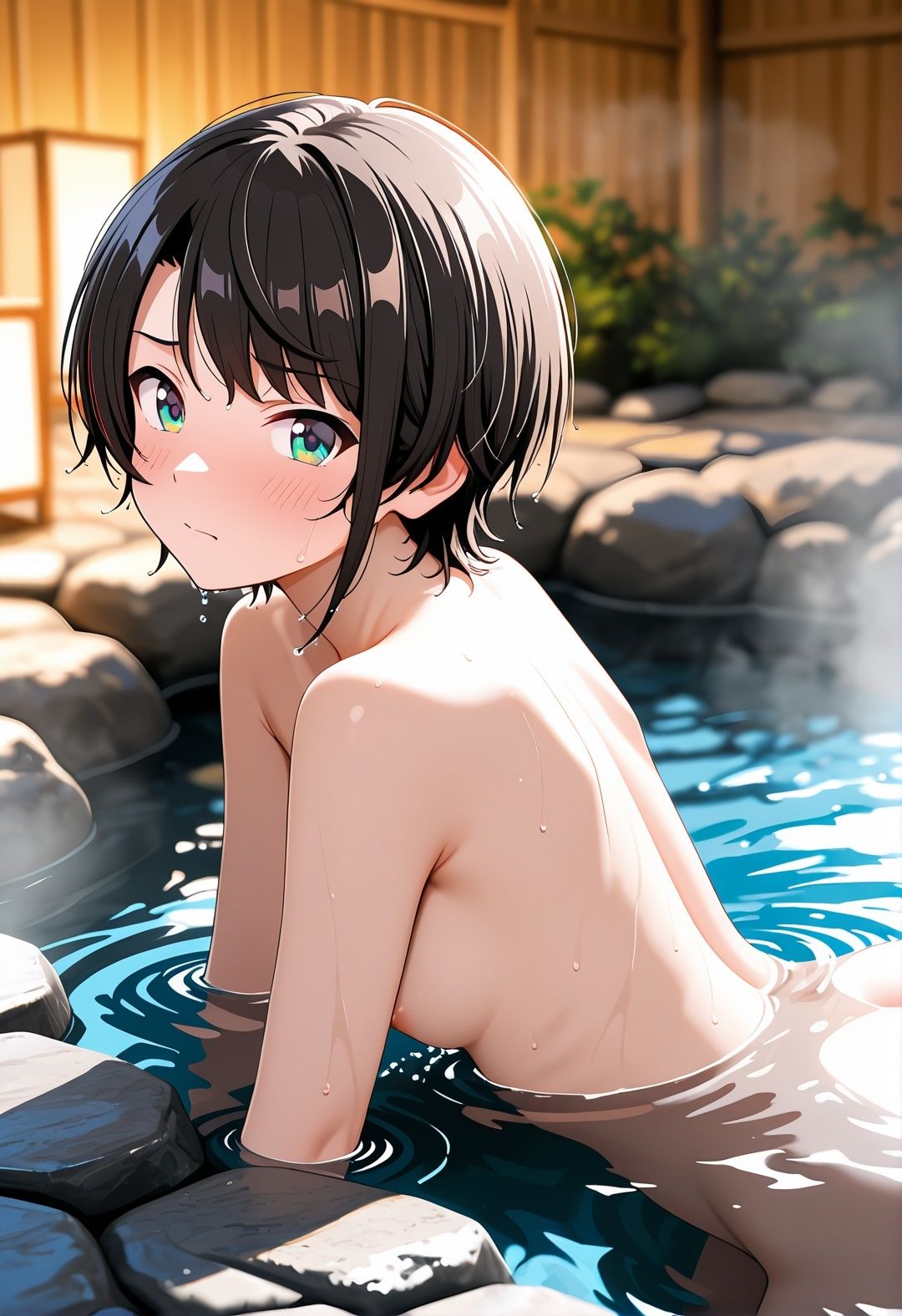 【ホロ〇イブ同人】大〇ス〇ル 温泉宿で巨根おやじに種付けされまくる416枚CG集｜くりーむ工房 サンプル画像 5