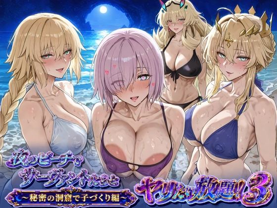 夜のビーチでサーヴァントとヤリたい放題！3 〜秘密の洞窟で子づくり編〜｜ぽち研究会
