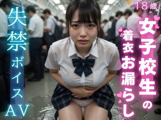 【 AI 動画 】 女子校生の失禁、着衣お漏らしボイスAV。｜秘密の彼女