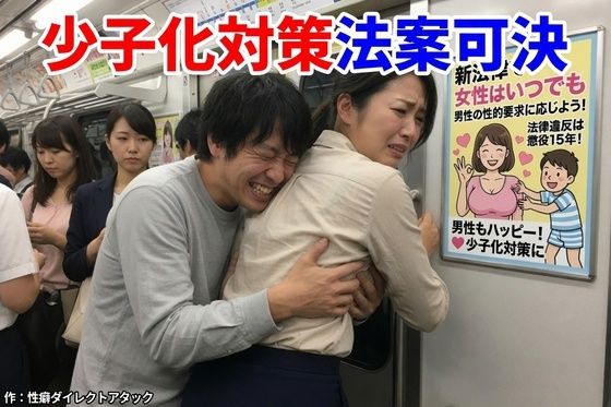 少子化対策法案可決 〜女性は男性のあらゆる性的欲求に応えなければならない〜｜性癖ダイレクトアタック