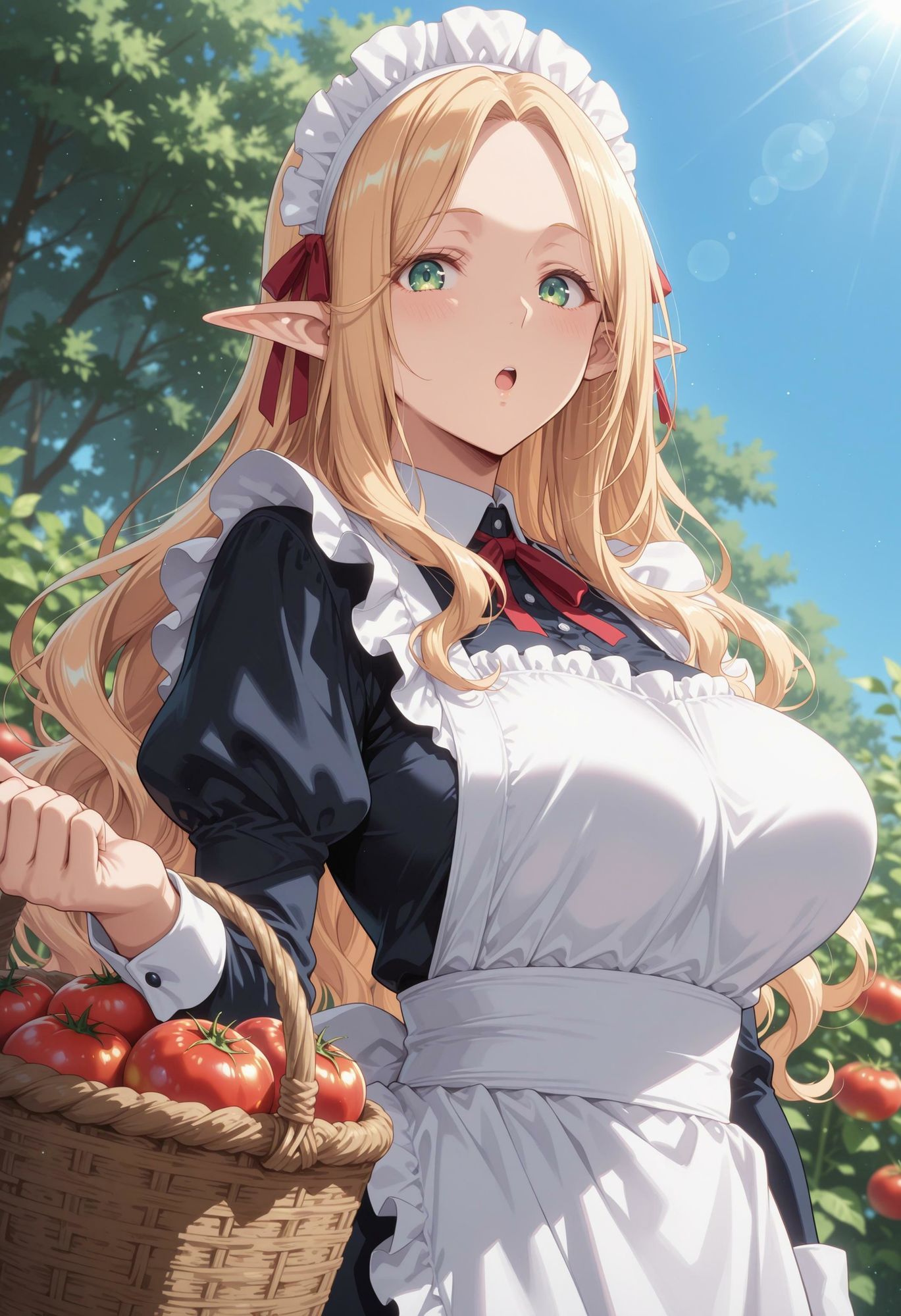 エルフのメイドさんの誘惑5｜えるふーさん サンプル画像 2