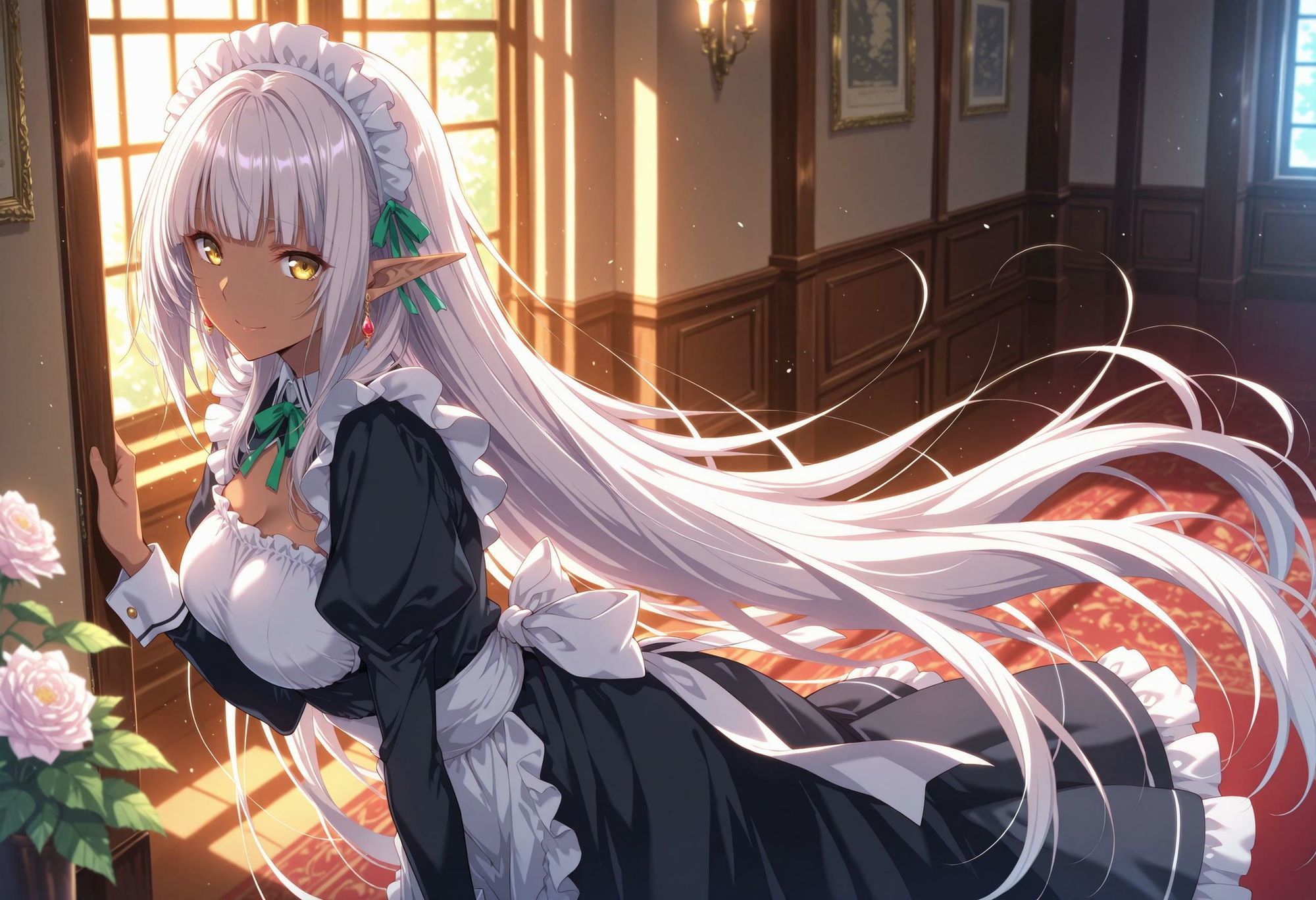 エルフのメイドさんの誘惑6｜えるふーさん サンプル画像 2