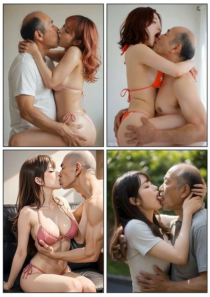 美女とおじさんのディープキス キス好き大集合♪3｜toshikiss サンプル画像 4