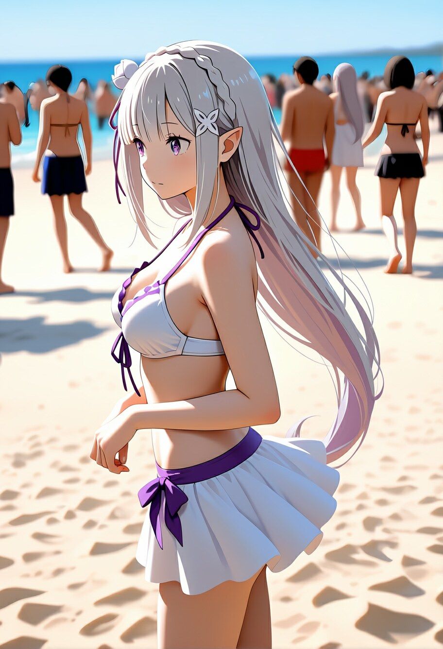 エ〇リアの夏の催〇ビーチ 〜アプリの誘惑〜｜中尾レオ サンプル画像 3