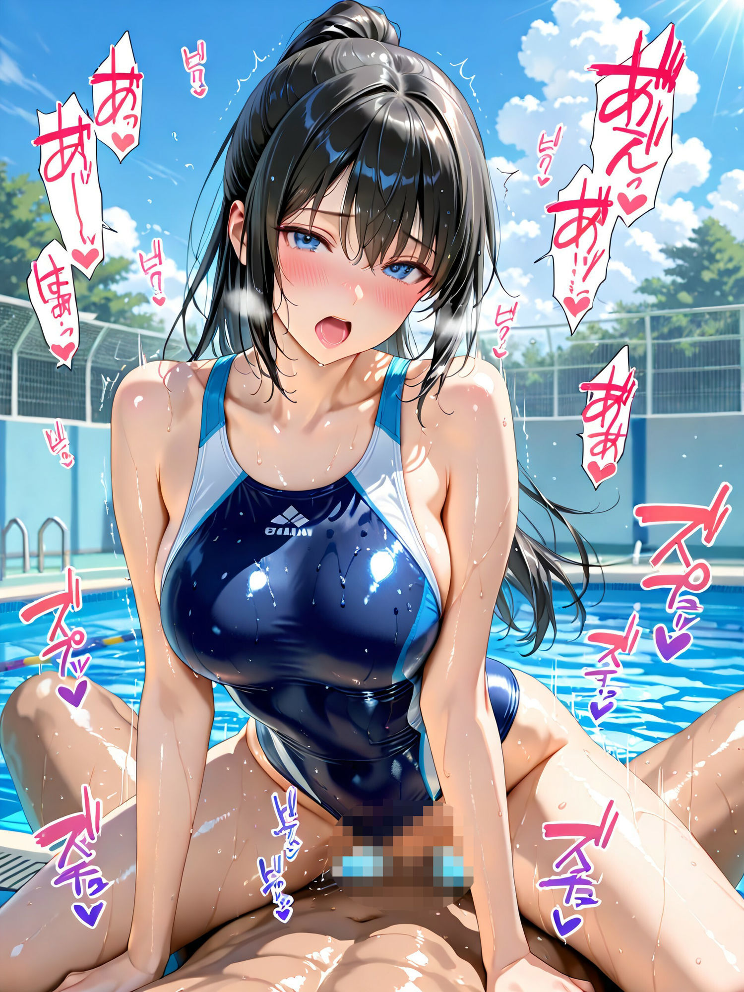 競泳水着の美女4｜ずんどこ サンプル画像 10
