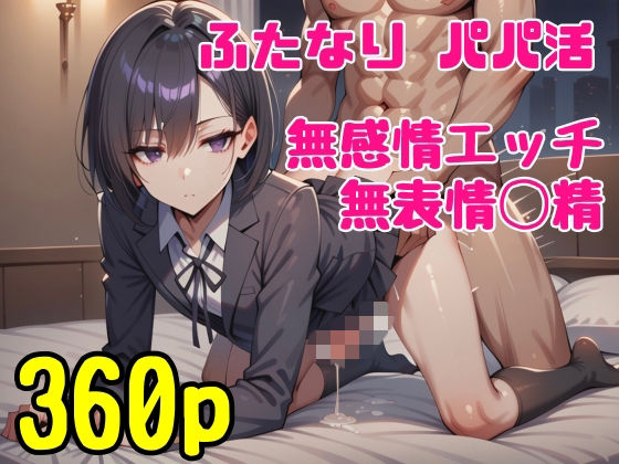 ふたなりJKがパパ活でおじと無表情エッチ｜uchita
