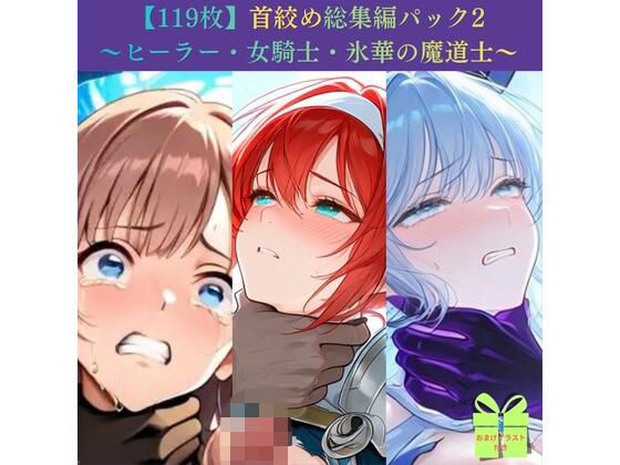 【119枚】首絞め総集編パック2 〜ヒーラー・女騎士・氷華の魔道士〜【ニーソックス/拘束/美少女】｜Pudding Art