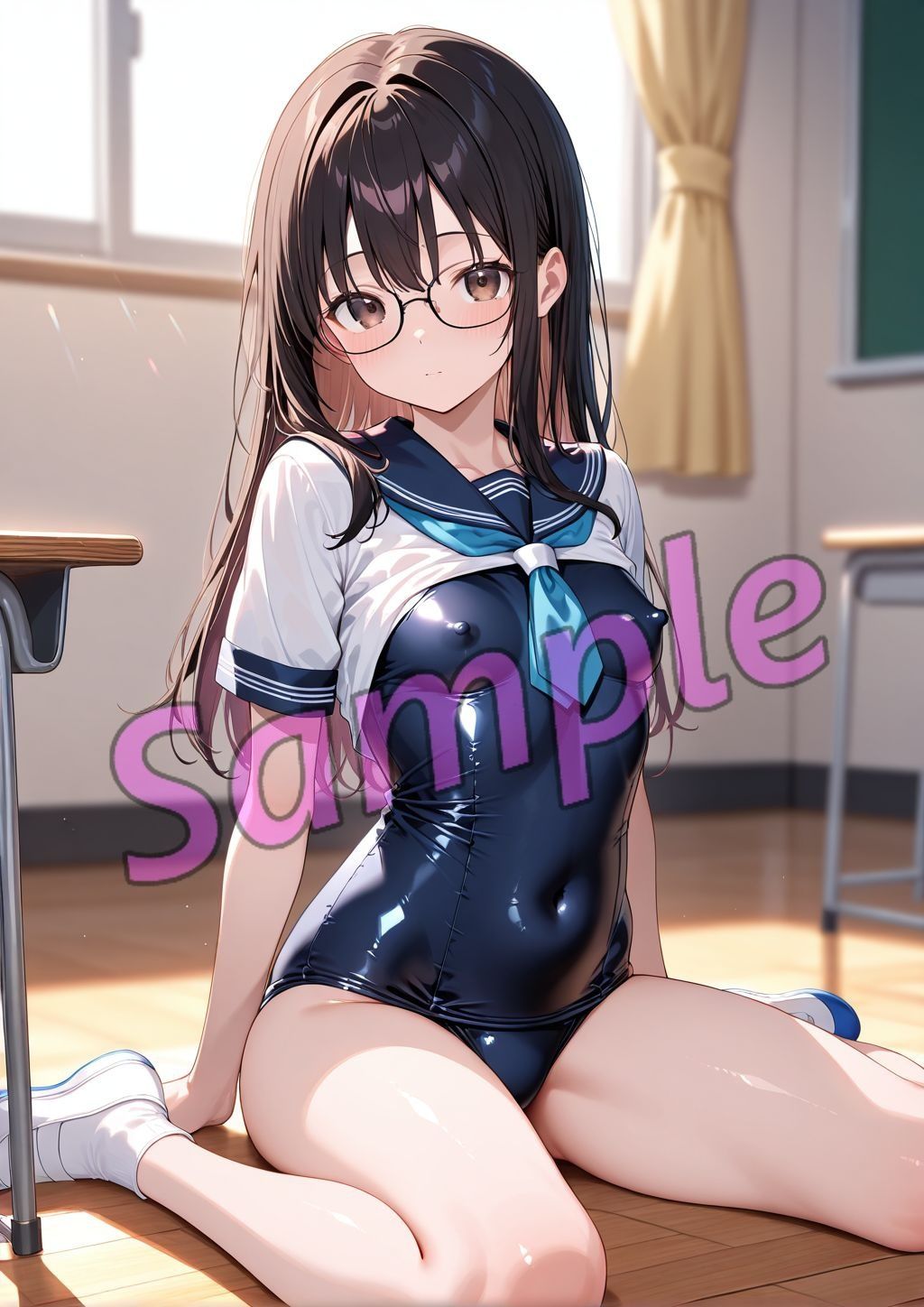 夏の教室｜AIアートクリエイツ サンプル画像 4