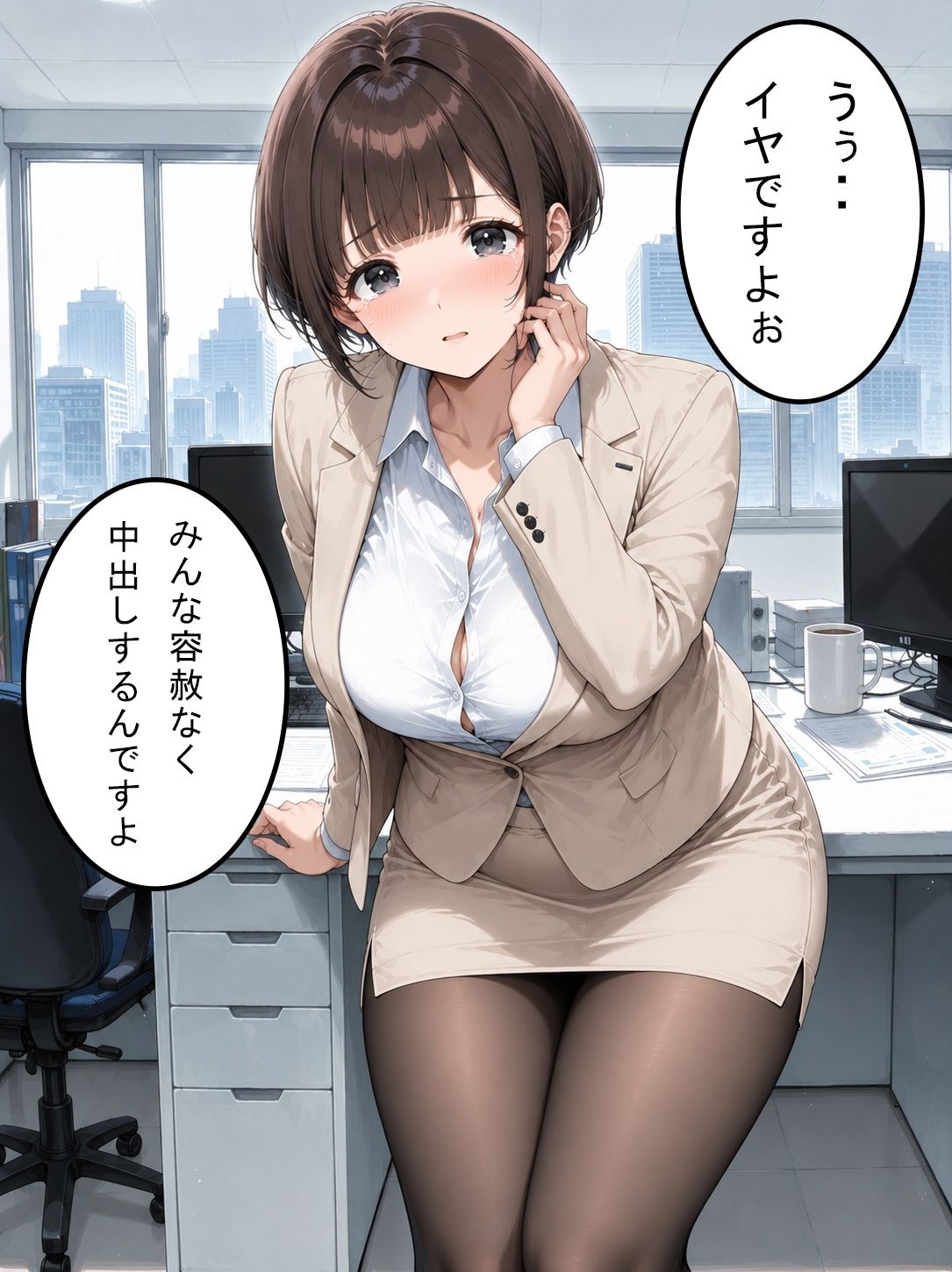 OLさんが都合よく性欲処理に使われてしまう話2｜聖水おしっこLOVERS サンプル画像 6
