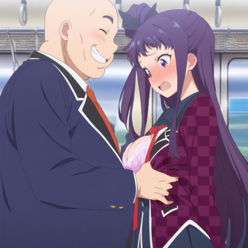 でんしゃでヤラレルアイドル.2|AI研究豚 サンプル画像 2