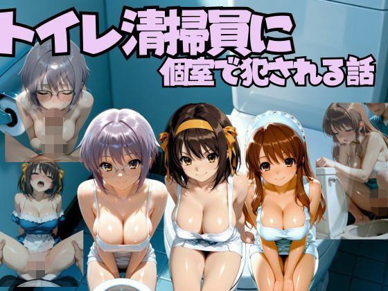 トイレ清掃員に個室で犯●れる話  涼◯ハルヒの憂鬱編｜なちょす