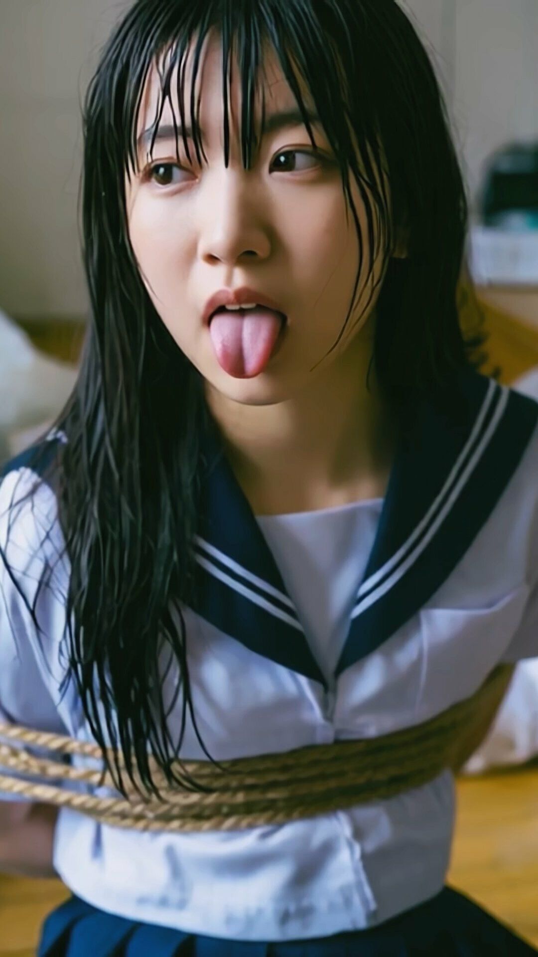 舌フェチ13 AI 制服縛り｜エロクロス サンプル画像 5