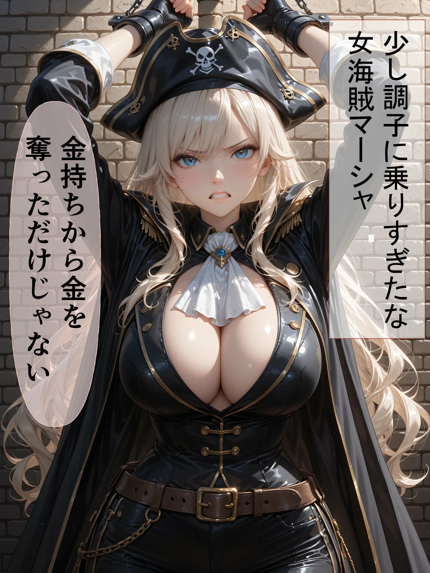 女海賊マーシャ  乳虐｜Kuraha-AI Brack サンプル画像 2