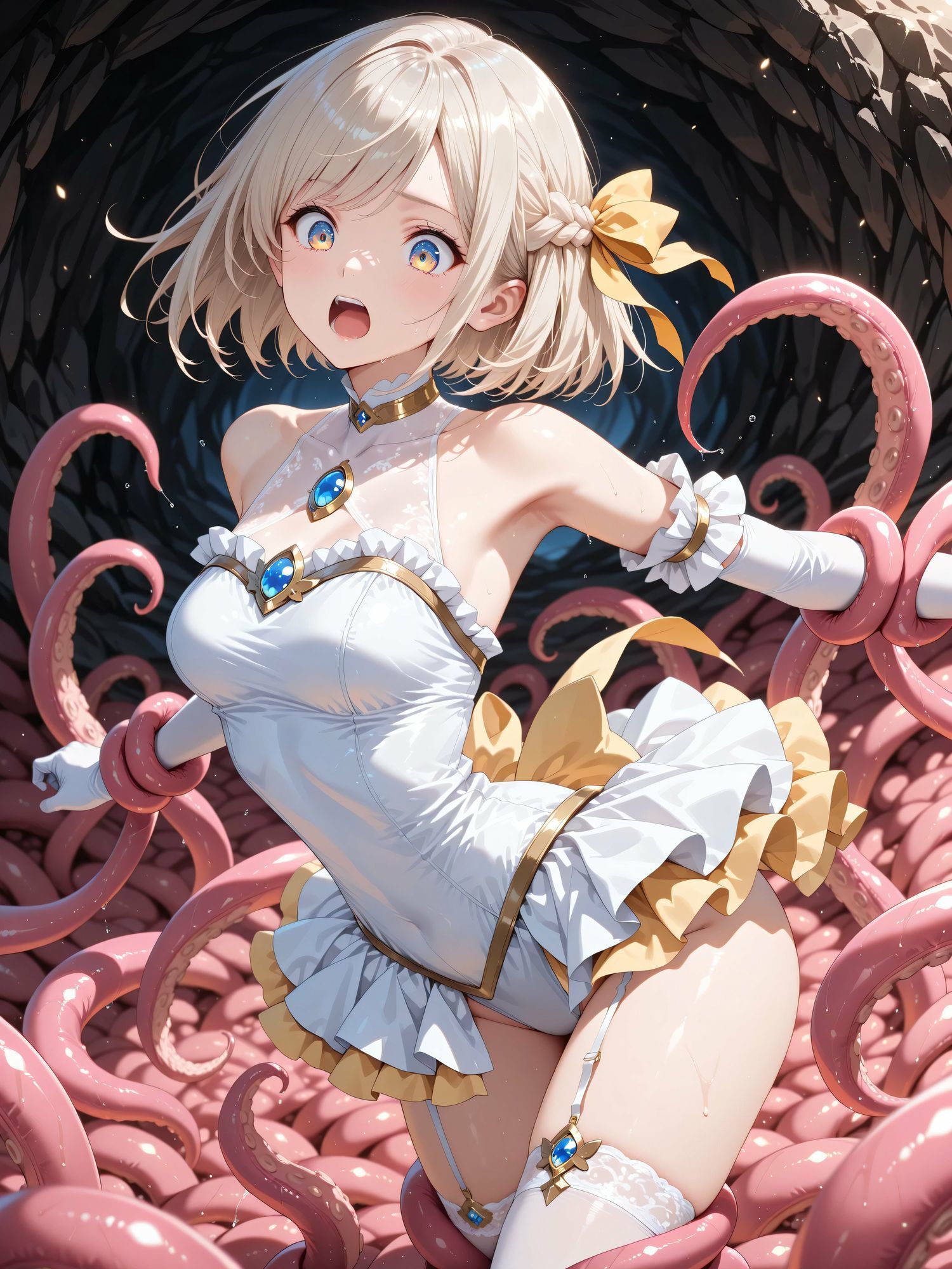 魔法少女×触手  完全敗北｜Kuraha-AI Brack サンプル画像 3