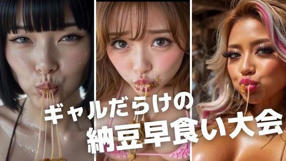 ギャルだらけの納豆早食い大会〜ネバネバ糸引き口元鑑賞＆シャワー室盗撮おまけ付き〜｜kaz25