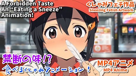 禁断の味？ 食べるくしゃみアニメーション！/ A Forbidden Taste？ An ‘Eating a Sneeze’ Animation！｜くしゃみフェチ専門店