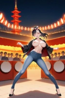 ★SEX有★【裸ジーンズ女子14】裸ジーンズ女子と夏祭り｜Jらぶ サンプル画像 4