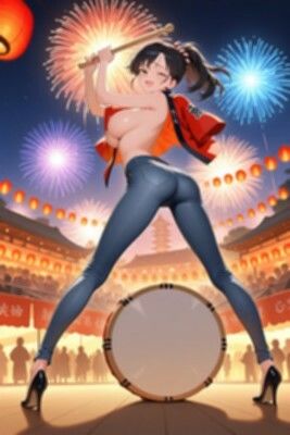 ★SEX有★【裸ジーンズ女子14】裸ジーンズ女子と夏祭り｜Jらぶ サンプル画像 6