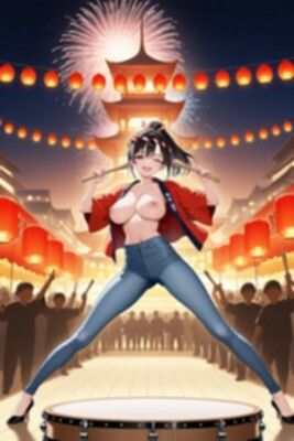 ★SEX有★【裸ジーンズ女子14】裸ジーンズ女子と夏祭り｜Jらぶ サンプル画像 7