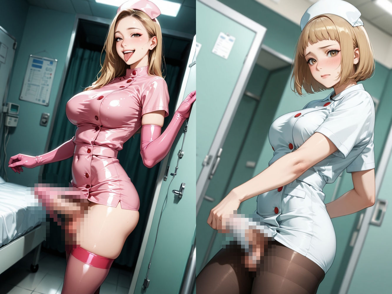 限界ドスケベふたなりナース｜ふたなり工房 サンプル画像 2
