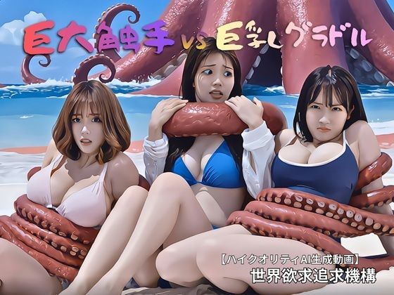 巨大触手 VS 巨乳グラドル｜世界欲求追及機構