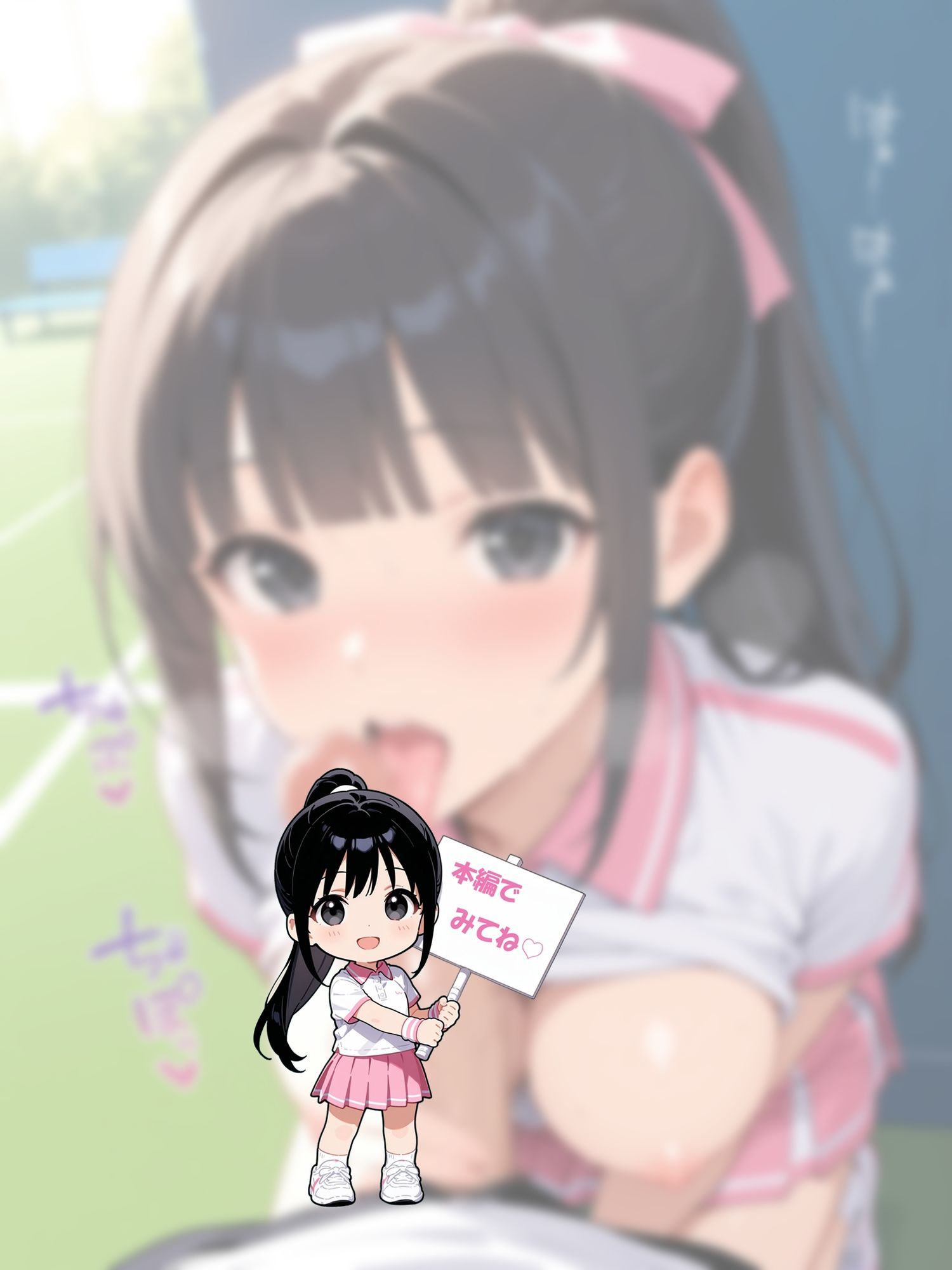 部活中なのにイケナイことをするテニス部の先輩｜masalette サンプル画像 8