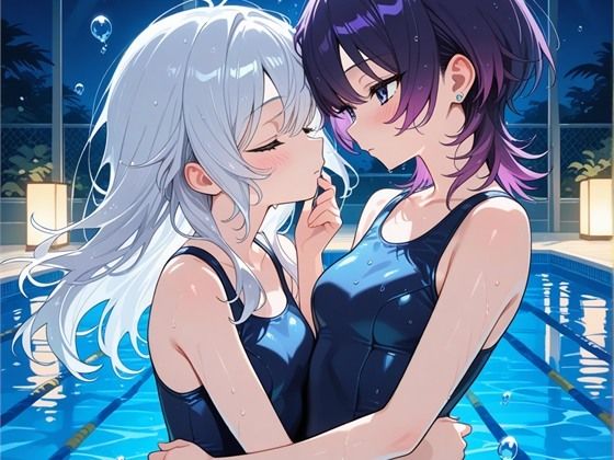 夜のプールサイドで、近づきすぎた二人 〜R-18 AI CG集〜｜NT