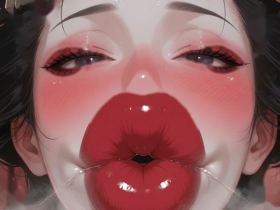 【花魁と湯女】肉厚唇とブチュキスマークの誘惑｜ブチュキス唇