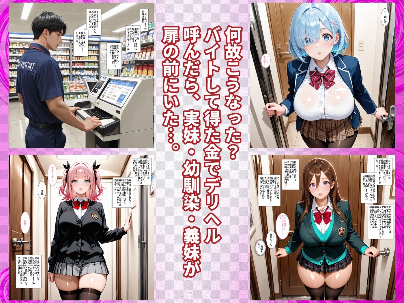 デリヘル嬢が実妹義妹幼馴染だったのでわからせ中出ししたった|ぽにょっぷる サンプル画像 5