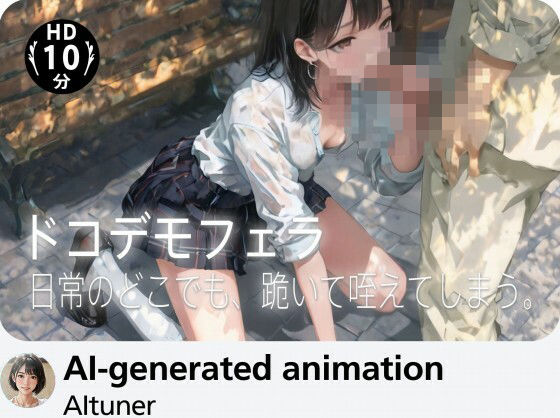 【10分HD】ドコデモフェラ―― 日常のどこでも、跪いて咥えてしまう。|AItuner