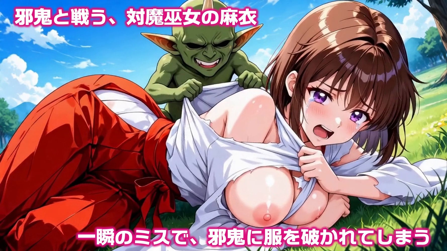 対魔巫女  亜衣＆麻衣  1話｜ころにゃん動画工房 サンプル画像 2