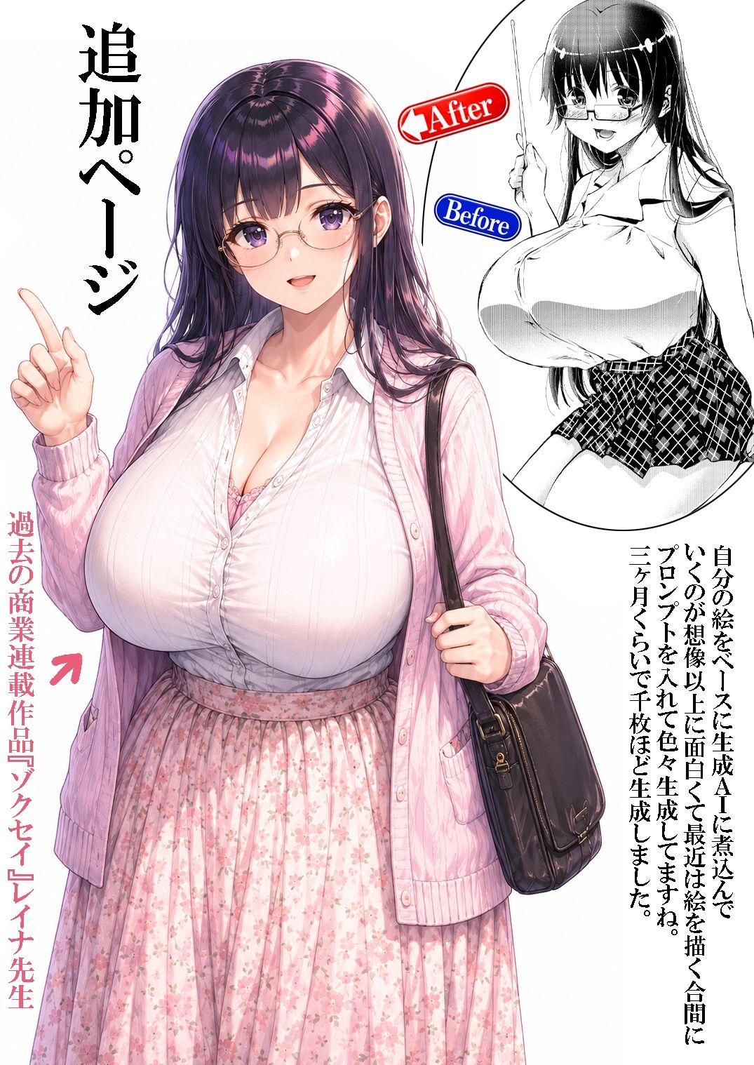 不気味の谷 エイケン作者の絵を生成AIに喰わせてみた 電子版｜松山せいじ サンプル画像 7